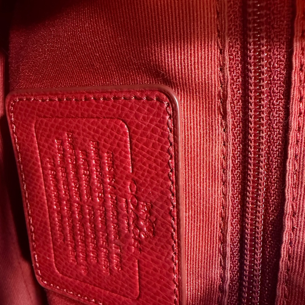 Coach Bright Red Leather Mini Bennett Satchel with Detachable Strap - Picture 5 of 8